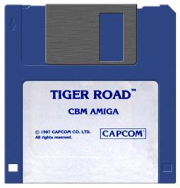 Artwork on the Disc for Tiger Road on the Commodore Amiga.