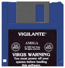 Artwork on the Disc for Vigilante on the Commodore Amiga.