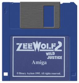 Artwork on the Disc for Zeewolf 2: Wild Justice on the Commodore Amiga.