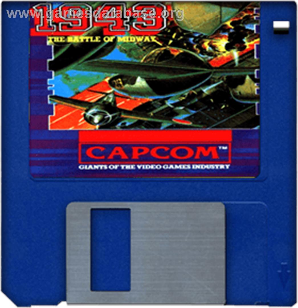 1943: The Battle of Midway - Commodore Amiga - Artwork - Disc