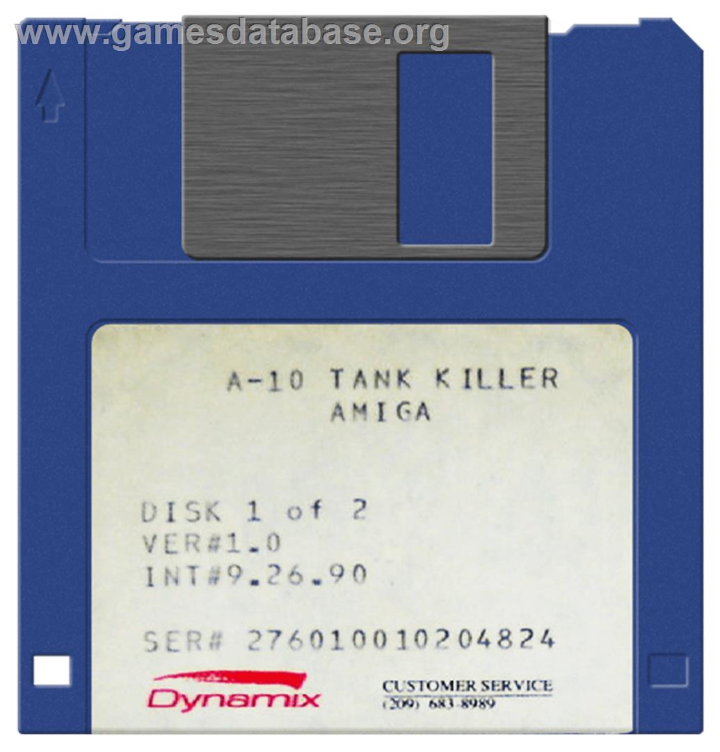 A-10 Tank Killer - Commodore Amiga - Artwork - Disc