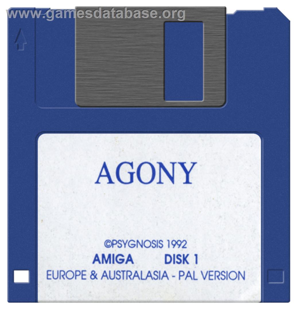 Agony - Commodore Amiga - Artwork - Disc