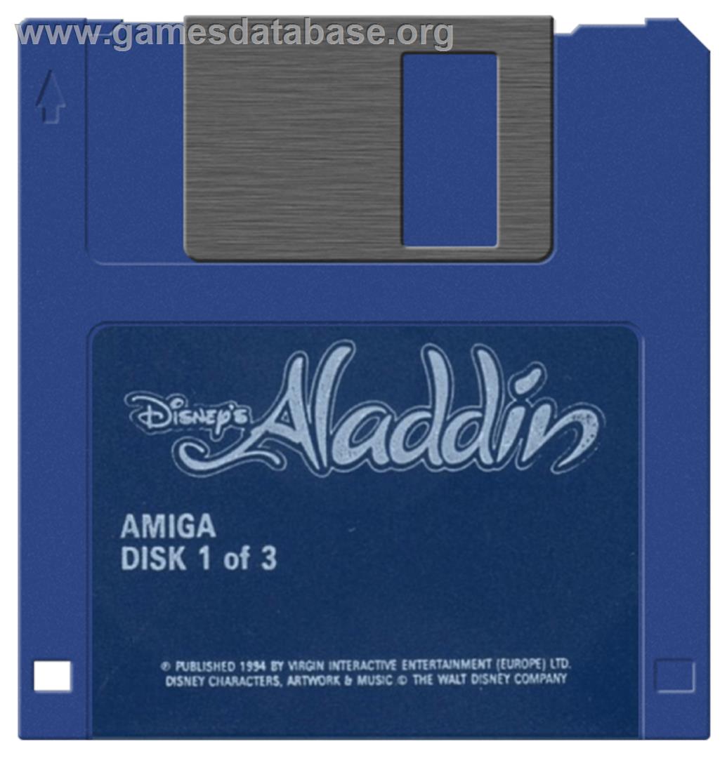 Aladdin - Commodore Amiga - Artwork - Disc
