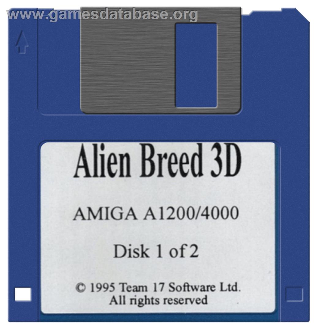 Alien Breed 3D - Commodore Amiga - Artwork - Disc