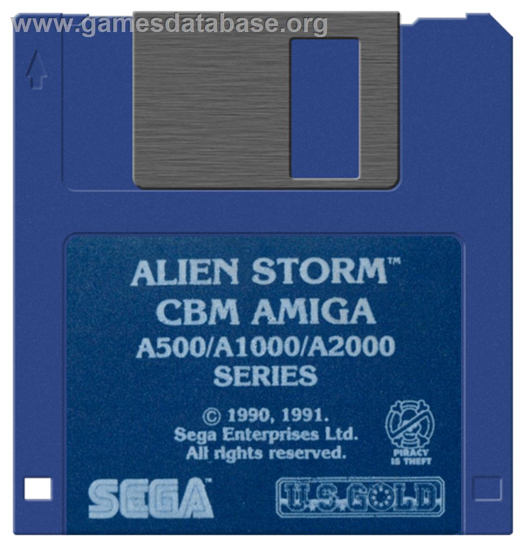 Alien Storm - Commodore Amiga - Artwork - Disc