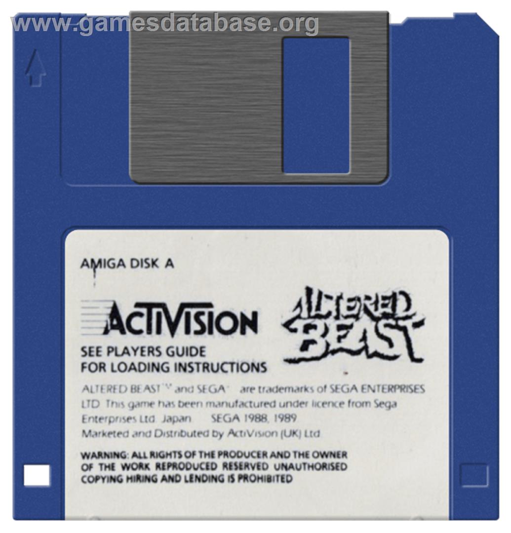 Altered Beast - Commodore Amiga - Artwork - Disc
