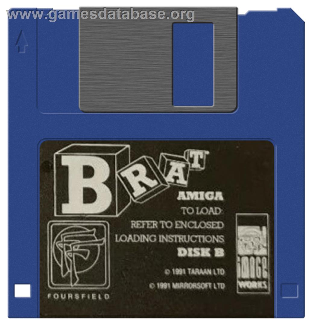 Brat - Commodore Amiga - Artwork - Disc