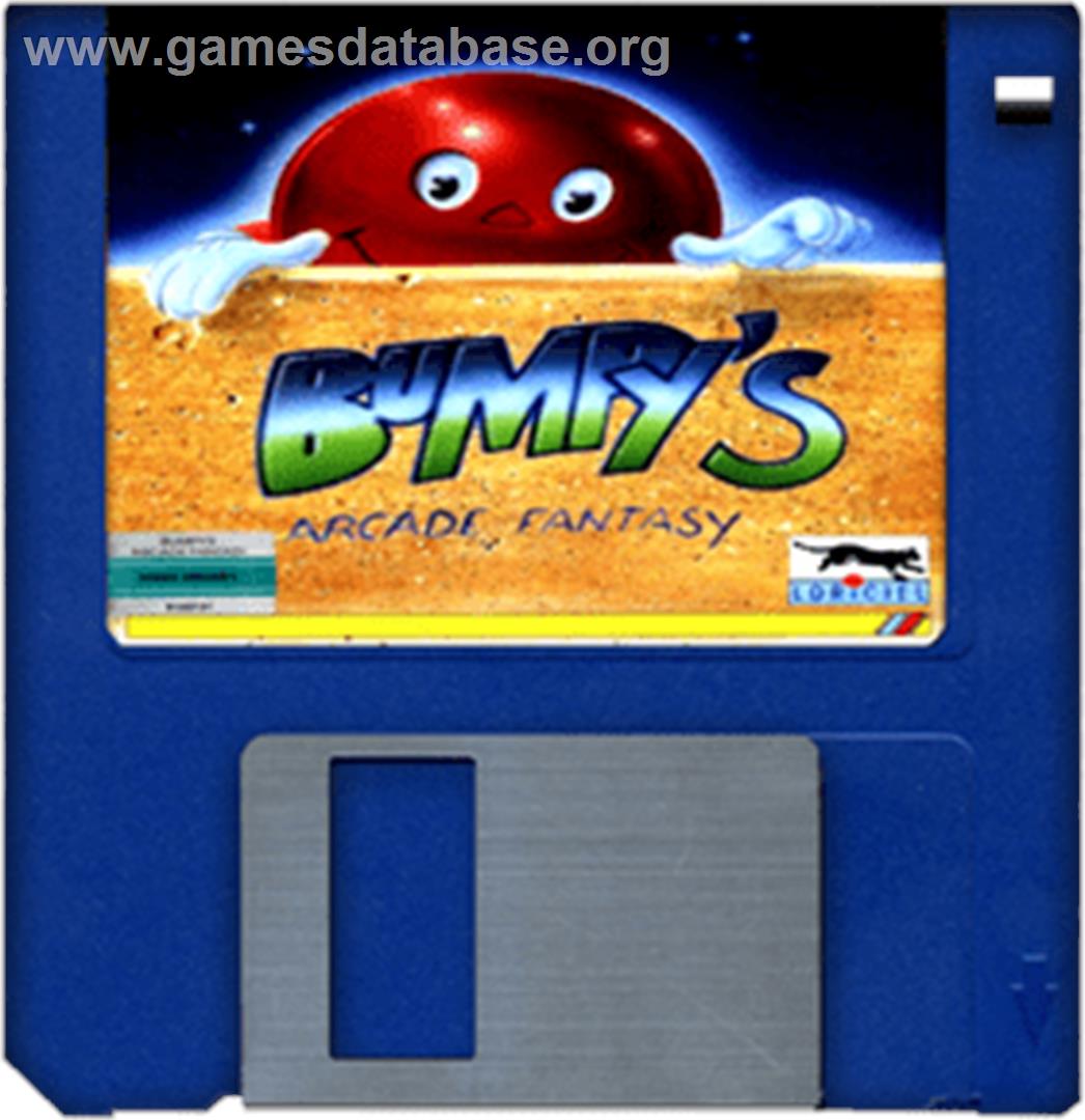 Bumpy's Arcade Fantasy - Commodore Amiga - Artwork - Disc