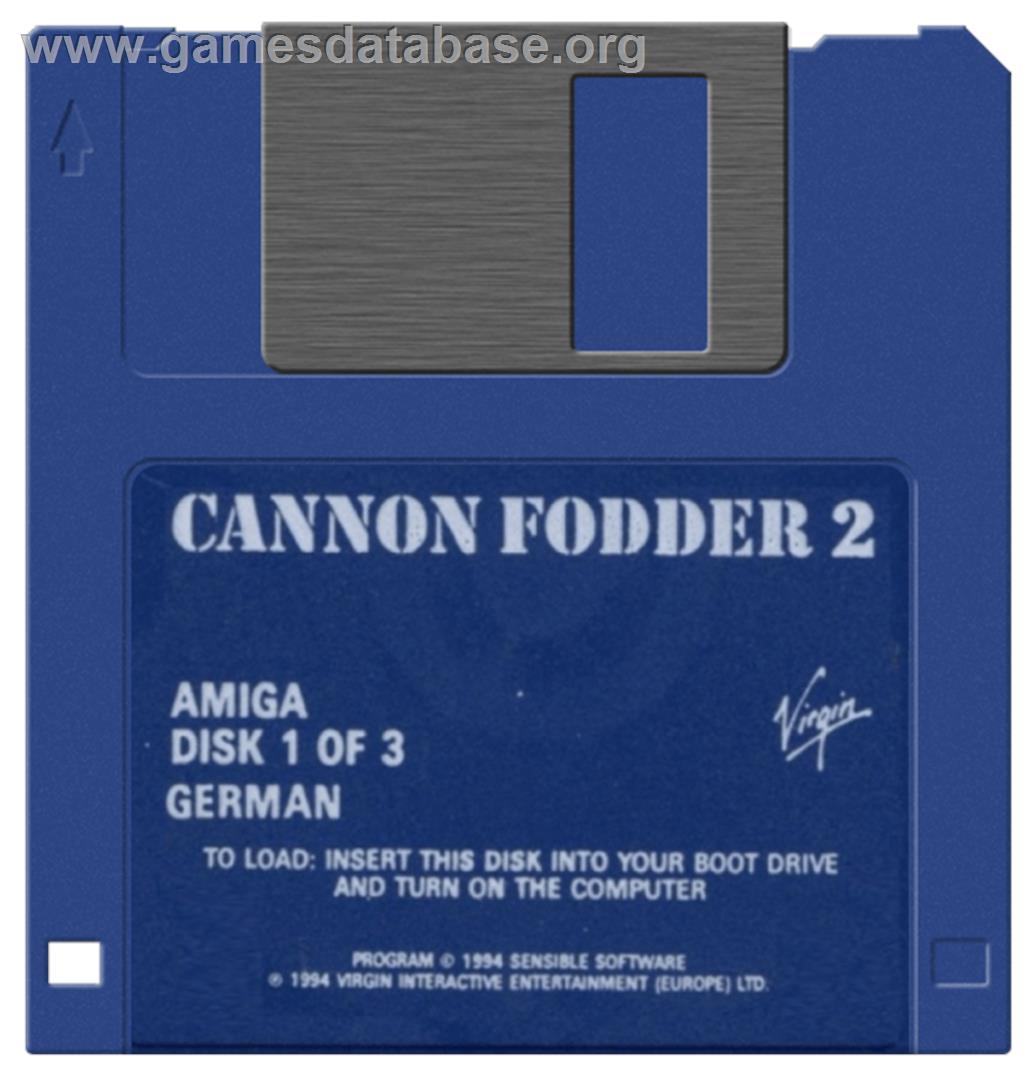Cannon Fodder 2 - Commodore Amiga - Artwork - Disc