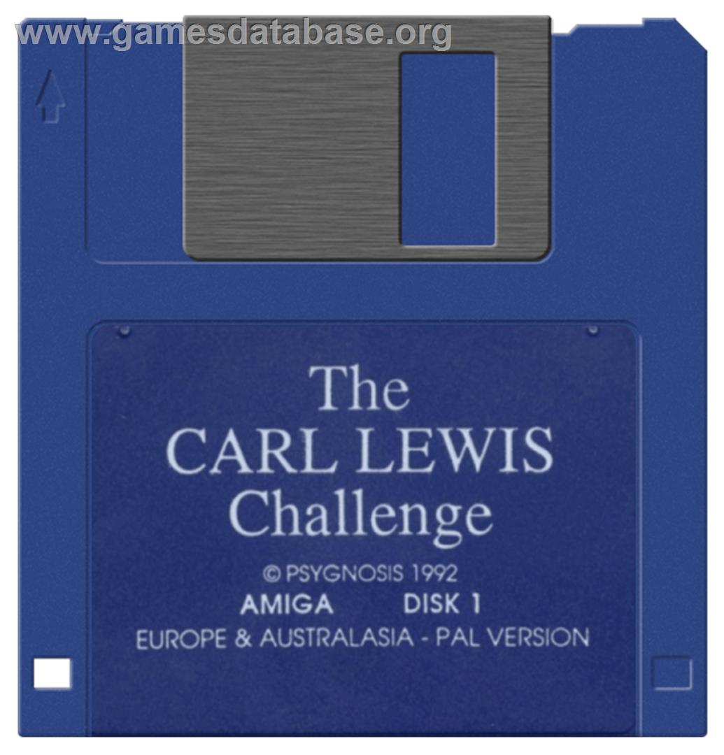 Carl Lewis Challenge - Commodore Amiga - Artwork - Disc