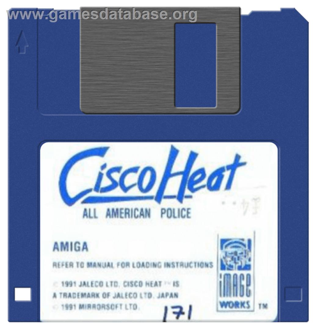 Cisco Heat: All American Police Car Race - Commodore Amiga - Artwork - Disc