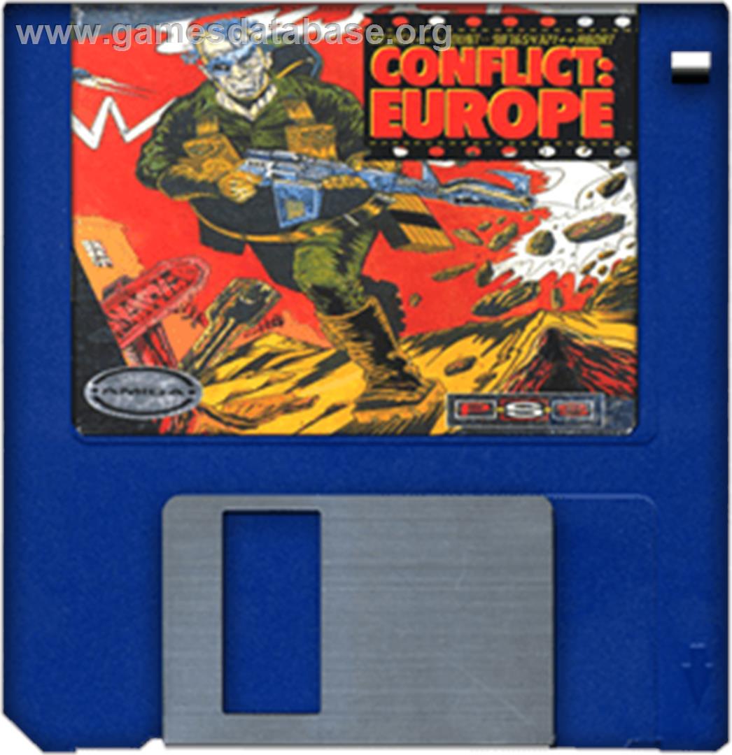 Conflict: Europe - Commodore Amiga - Artwork - Disc