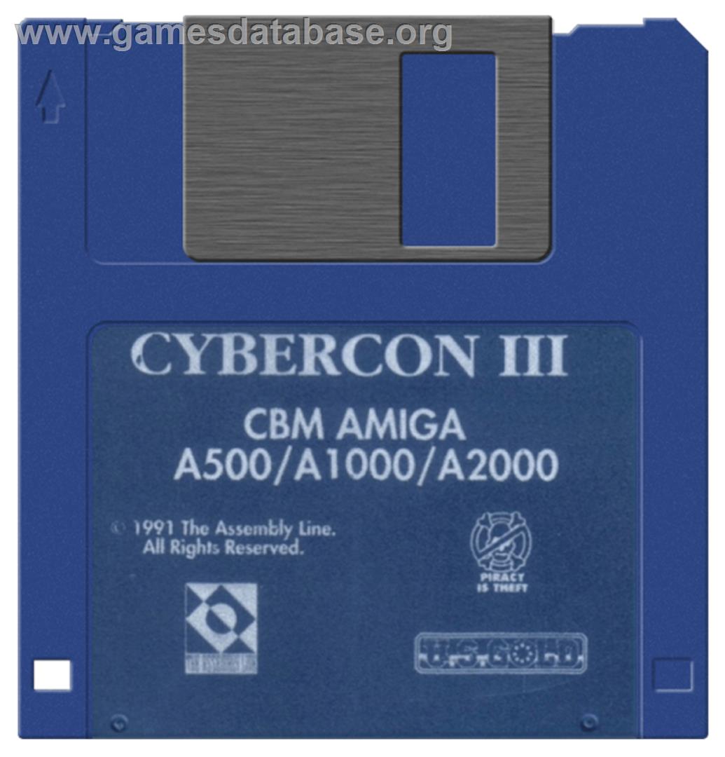 Cybercon 3 - Commodore Amiga - Artwork - Disc