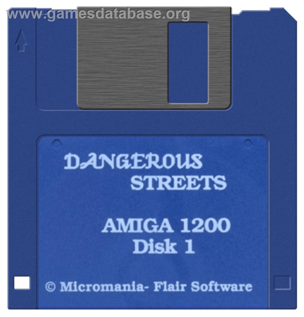 Dangerous Streets - Commodore Amiga - Artwork - Disc