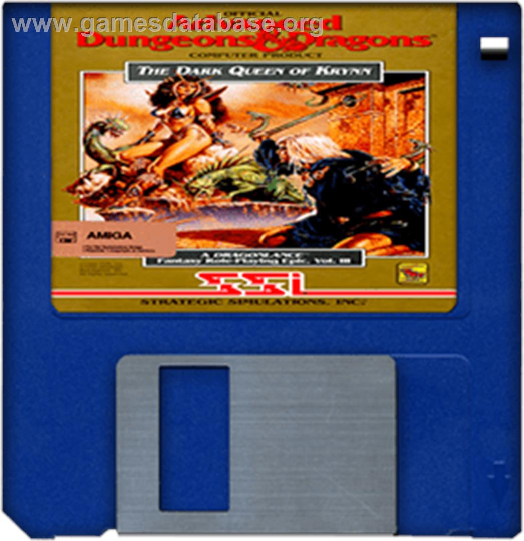 Dark Queen of Krynn - Commodore Amiga - Artwork - Disc