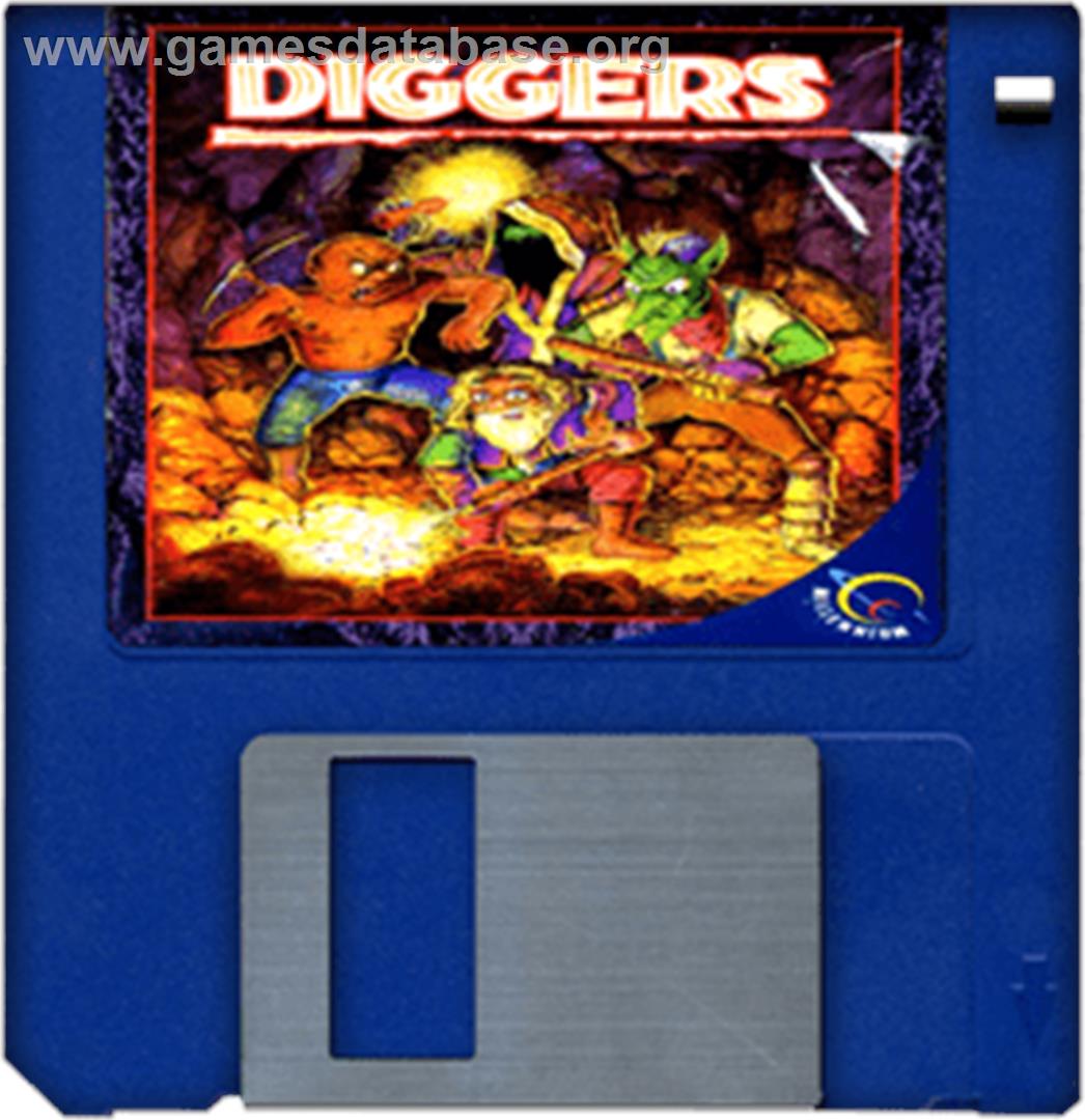 Diggers - Commodore Amiga - Artwork - Disc
