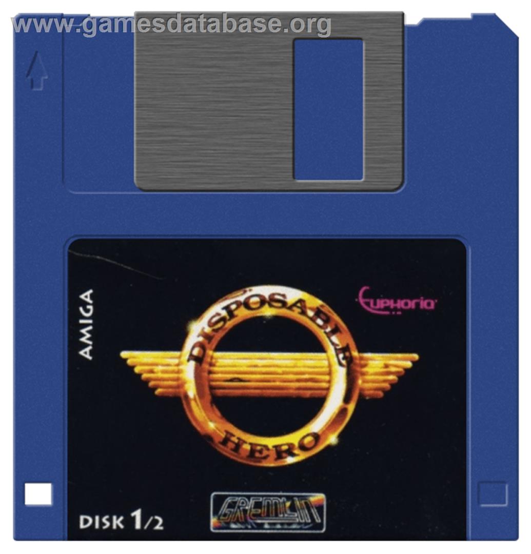 Disposable Hero - Commodore Amiga - Artwork - Disc