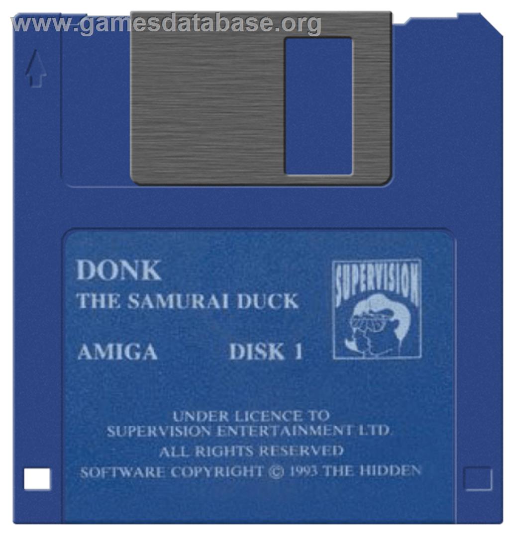Donk!: The Samurai Duck - Commodore Amiga - Artwork - Disc