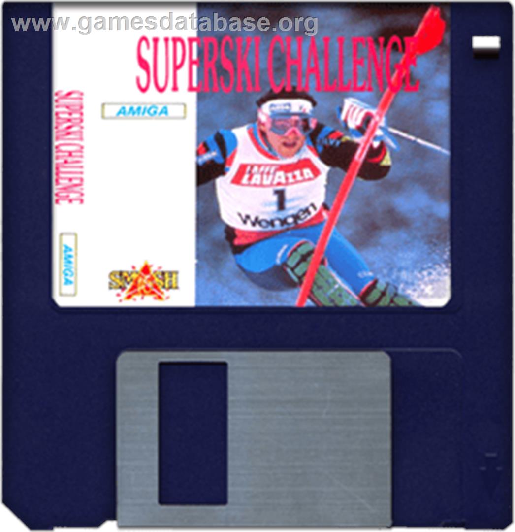 Downhill Challenge - Commodore Amiga - Artwork - Disc