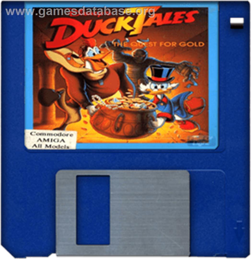 Duck Tales: The Quest for Gold - Commodore Amiga - Artwork - Disc