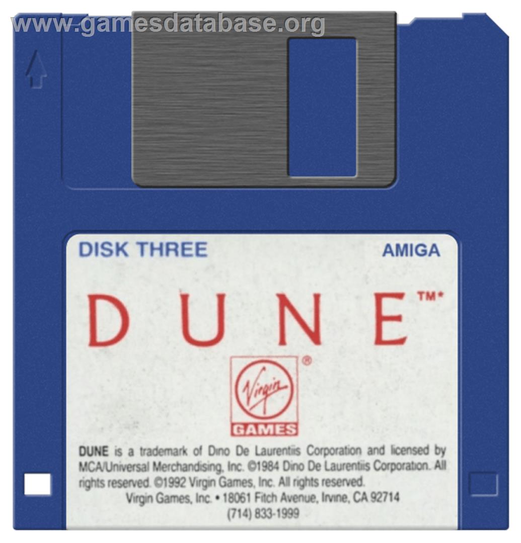 Dune - Commodore Amiga - Artwork - Disc
