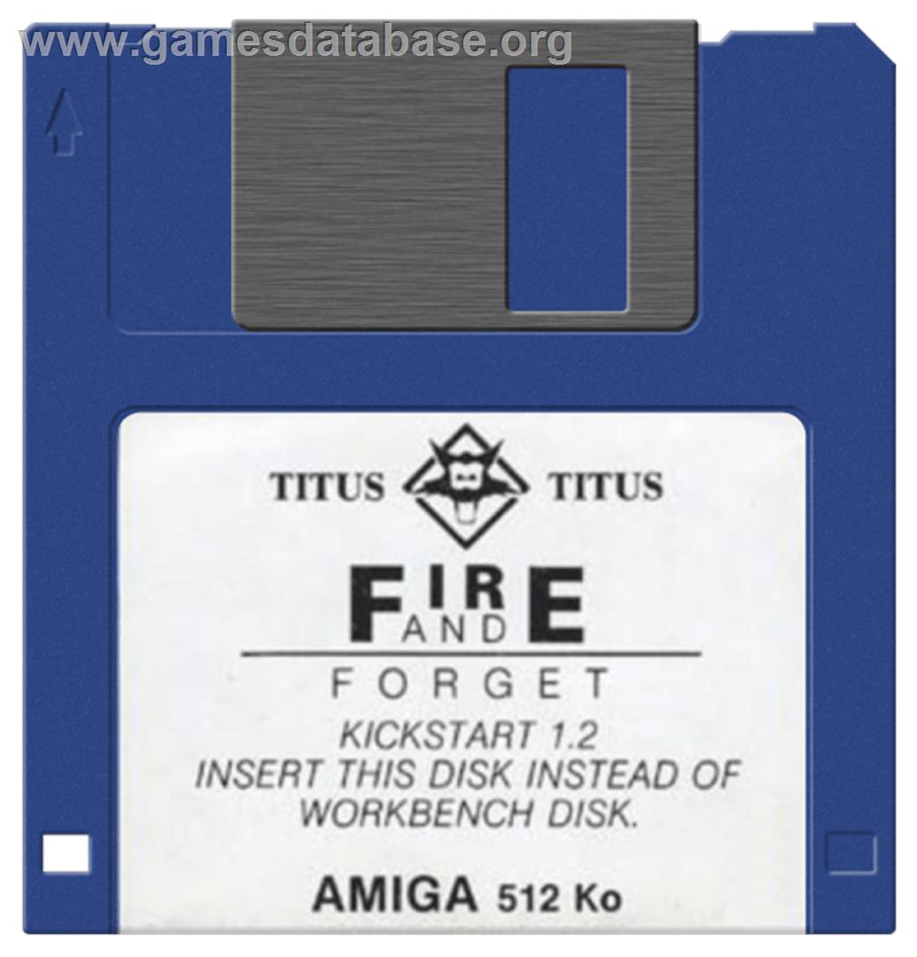 Fire and Forget - Commodore Amiga - Artwork - Disc