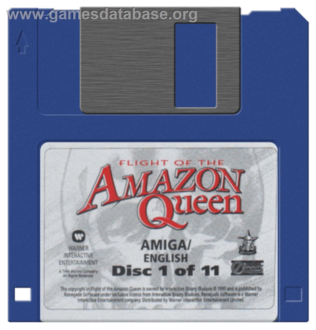 Flight of the Amazon Queen - Commodore Amiga - Artwork - Disc