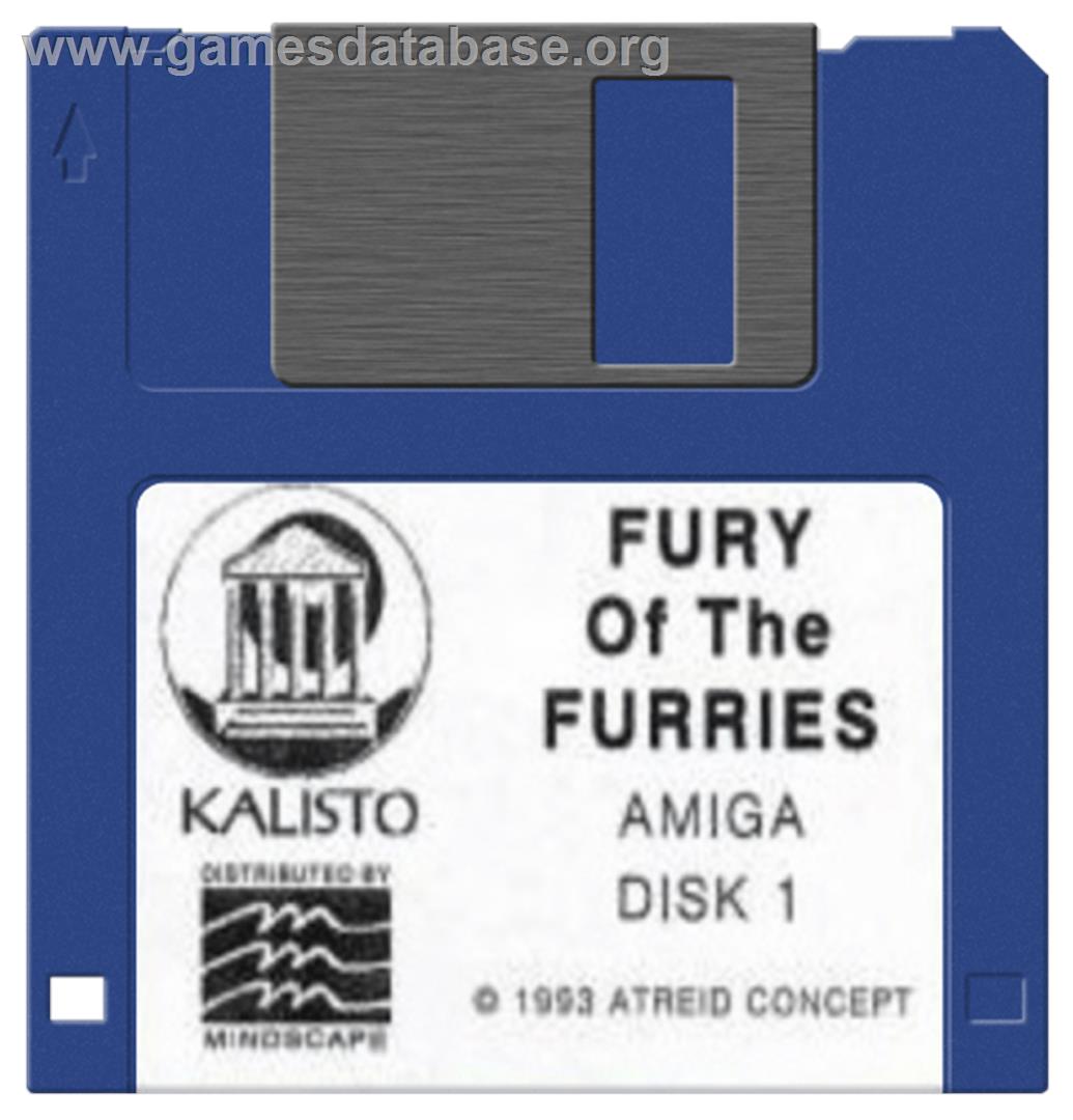 Fury of the Furries - Commodore Amiga - Artwork - Disc