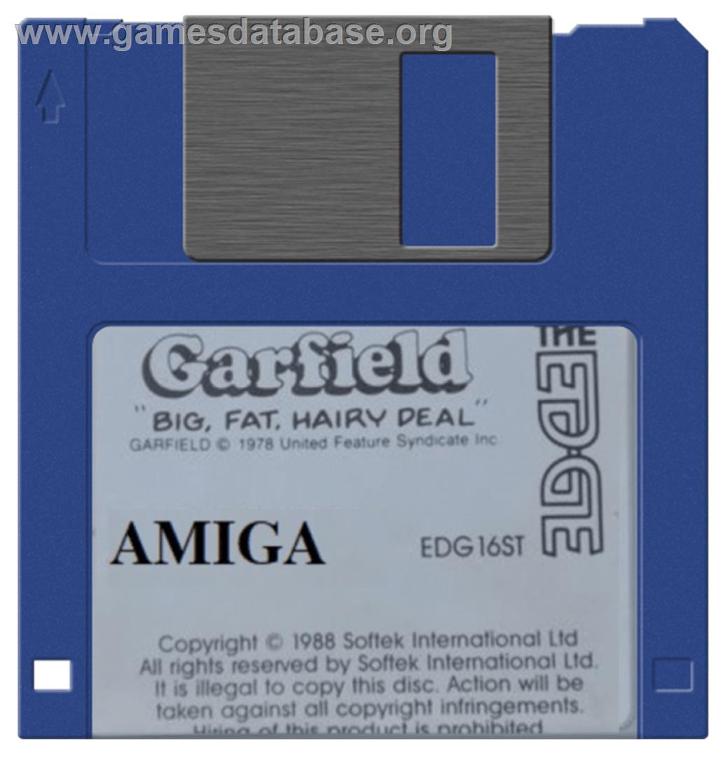 Garfield: Big, Fat, Hairy Deal - Commodore Amiga - Artwork - Disc
