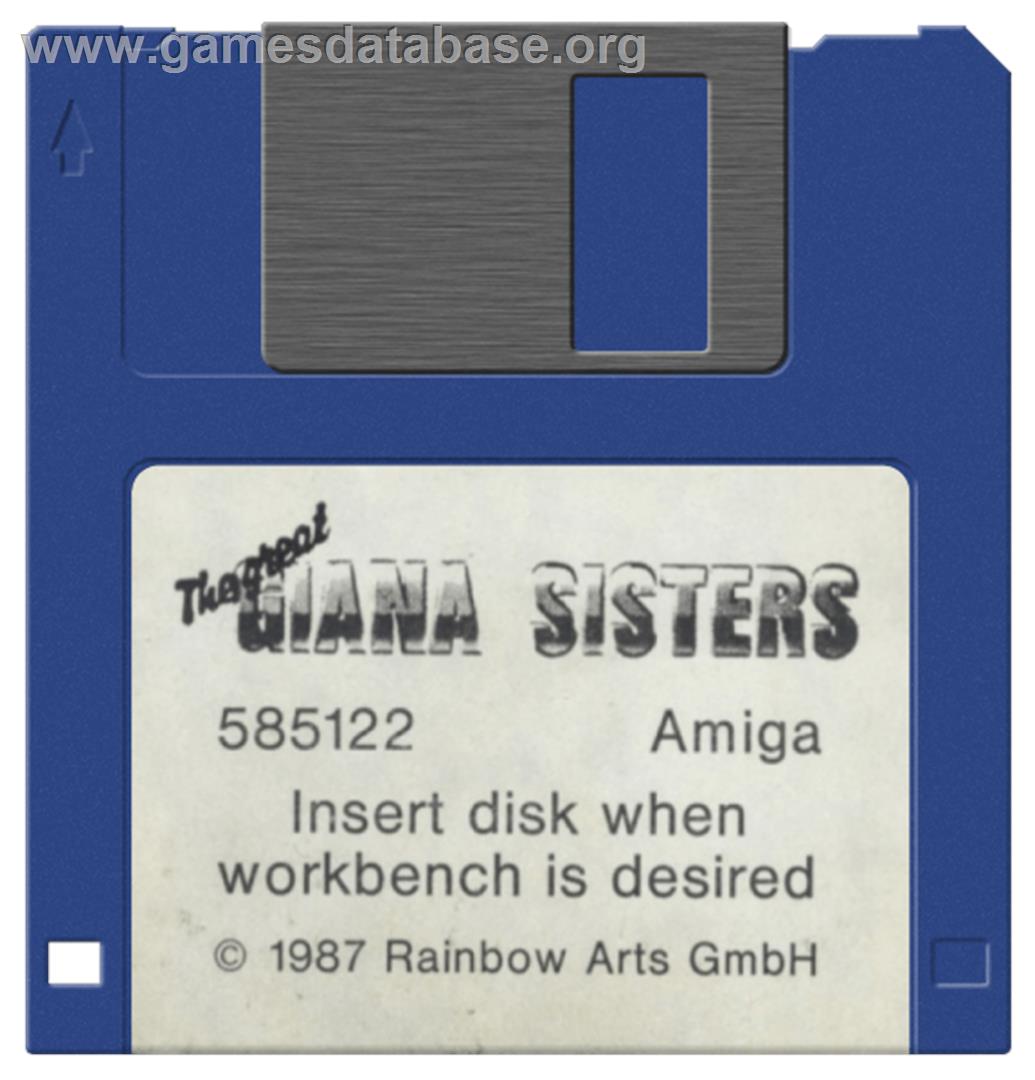 Great Giana Sisters - Commodore Amiga - Artwork - Disc
