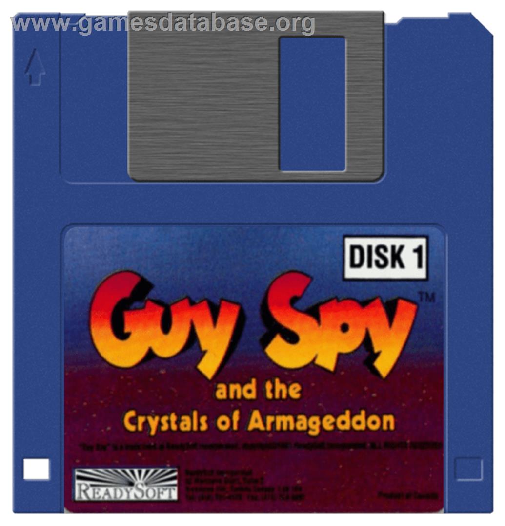 Guy Spy and the Crystals of Armageddon - Commodore Amiga - Artwork - Disc