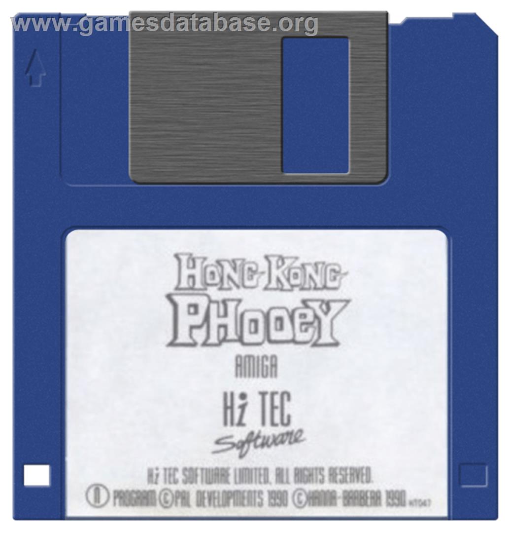 Hong Kong Phooey: No.1 Super Guy - Commodore Amiga - Artwork - Disc