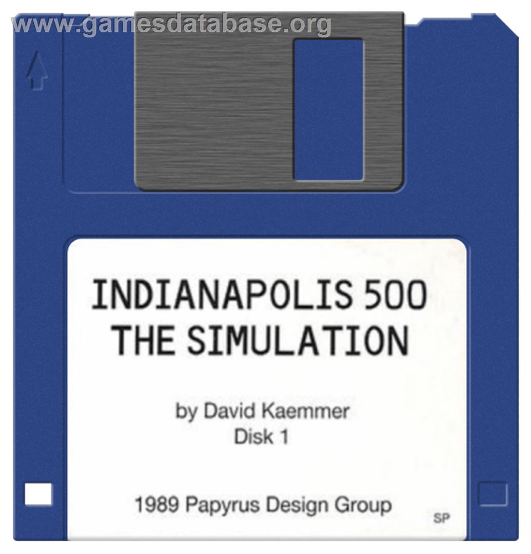 Indianapolis 500: The Simulation - Commodore Amiga - Artwork - Disc