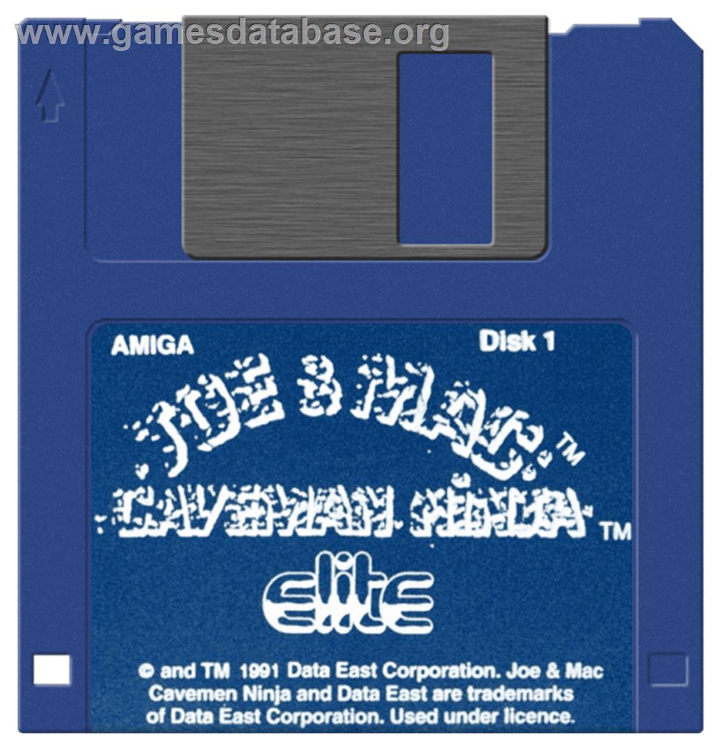 Joe & Mac: Caveman Ninja - Commodore Amiga - Artwork - Disc