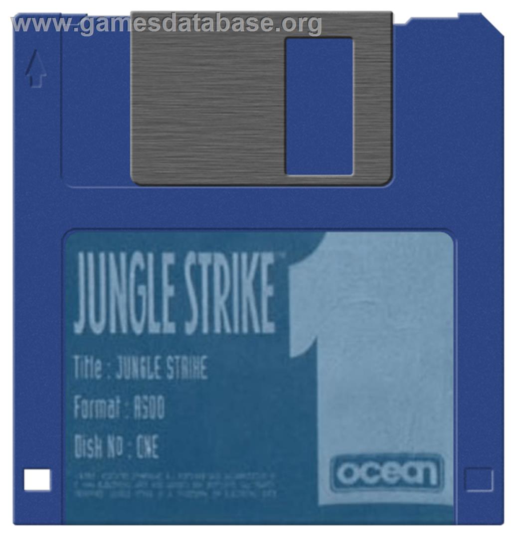 Jungle Strike - Commodore Amiga - Artwork - Disc