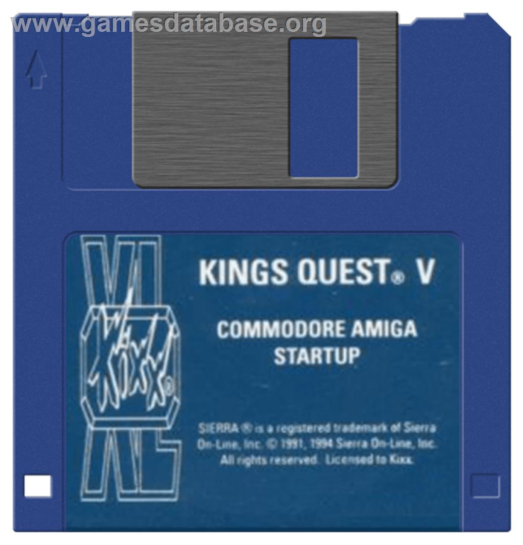 King's Quest V: Absence Makes the Heart Go Yonder - Commodore Amiga - Artwork - Disc