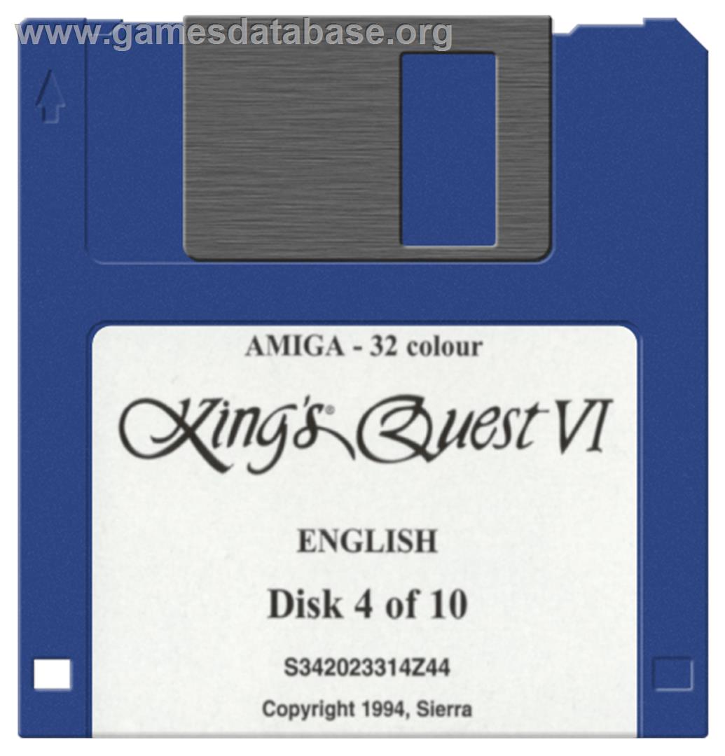 King's Quest VI: Heir Today, Gone Tomorrow - Commodore Amiga - Artwork - Disc