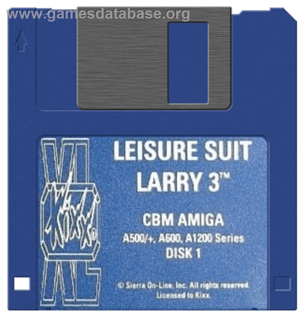 Leisure Suit Larry 3: Passionate Patti in Pursuit of the Pulsating Pectorals - Commodore Amiga - Artwork - Disc