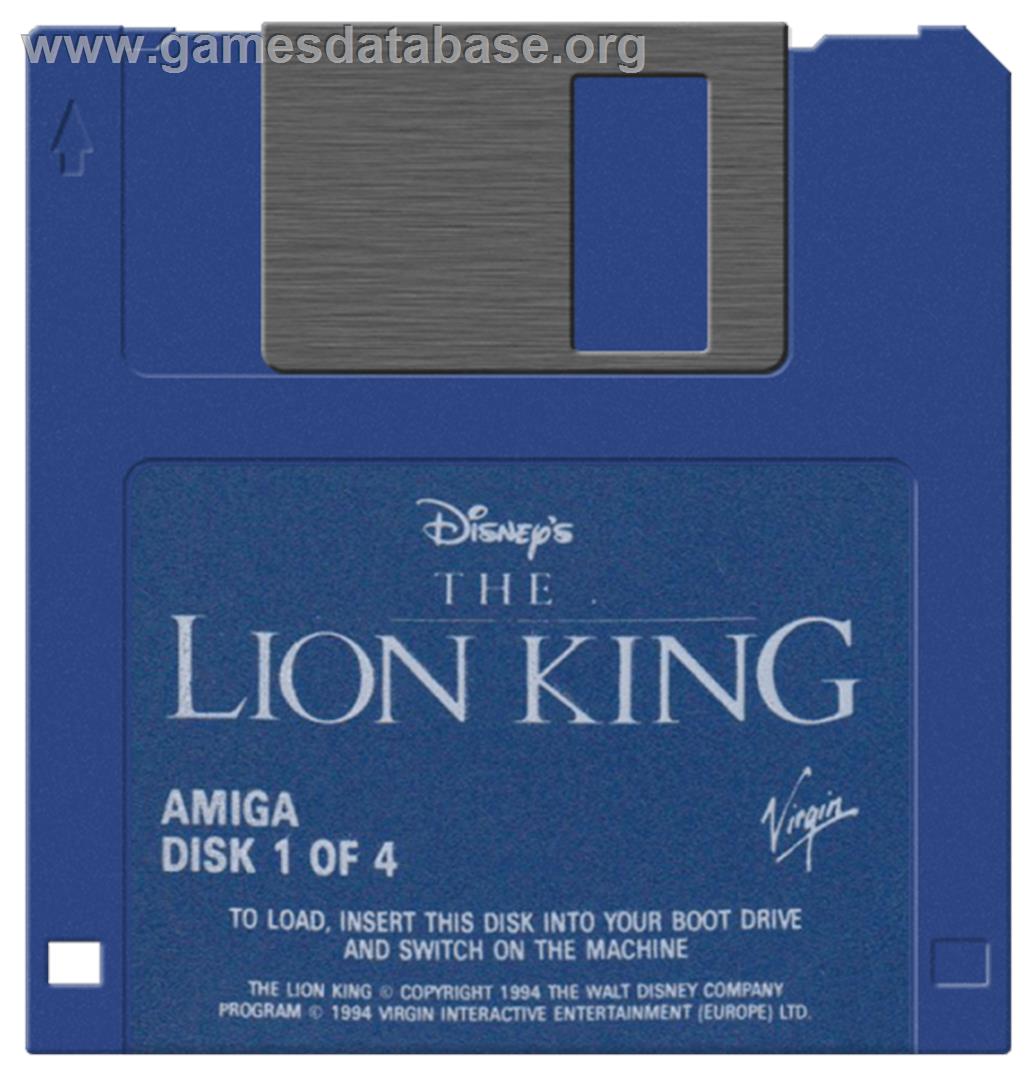 Lion King - Commodore Amiga - Artwork - Disc