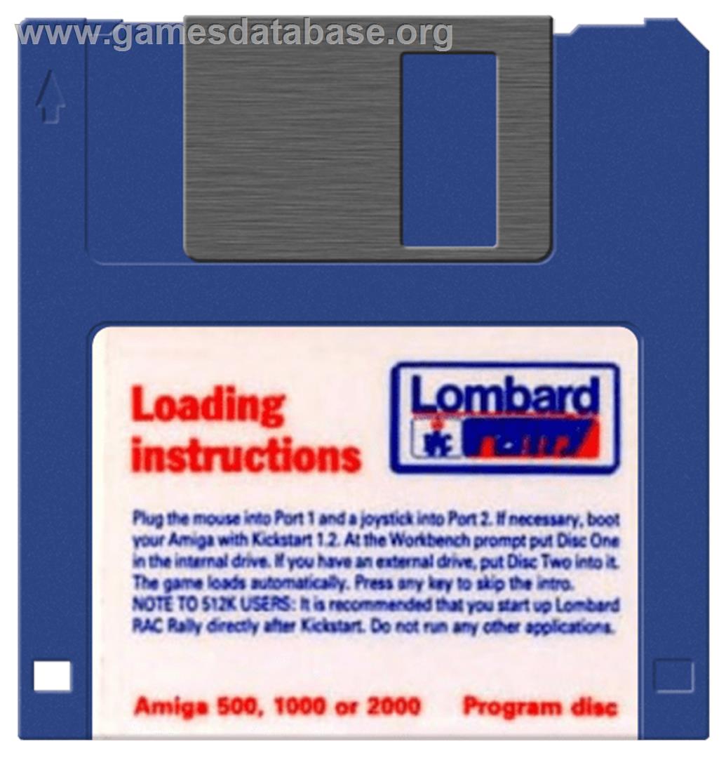 Lombard RAC Rally - Commodore Amiga - Artwork - Disc