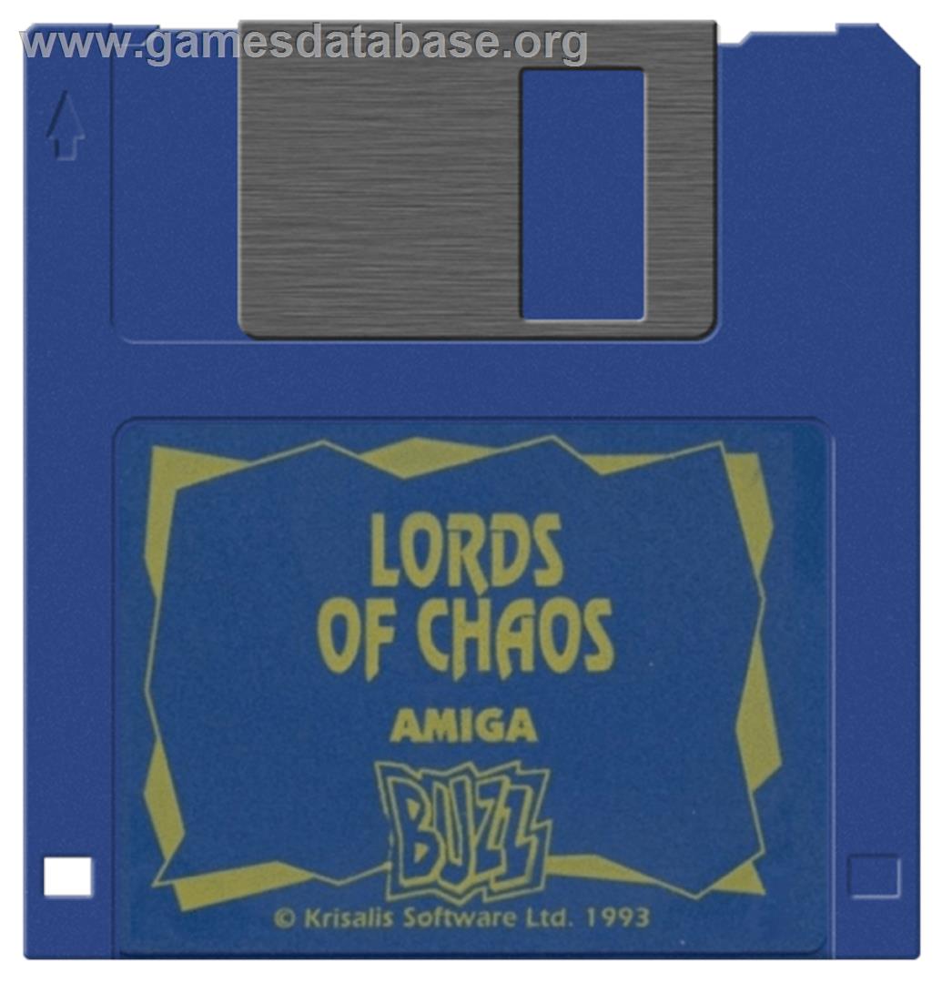 Lords of Chaos - Commodore Amiga - Artwork - Disc
