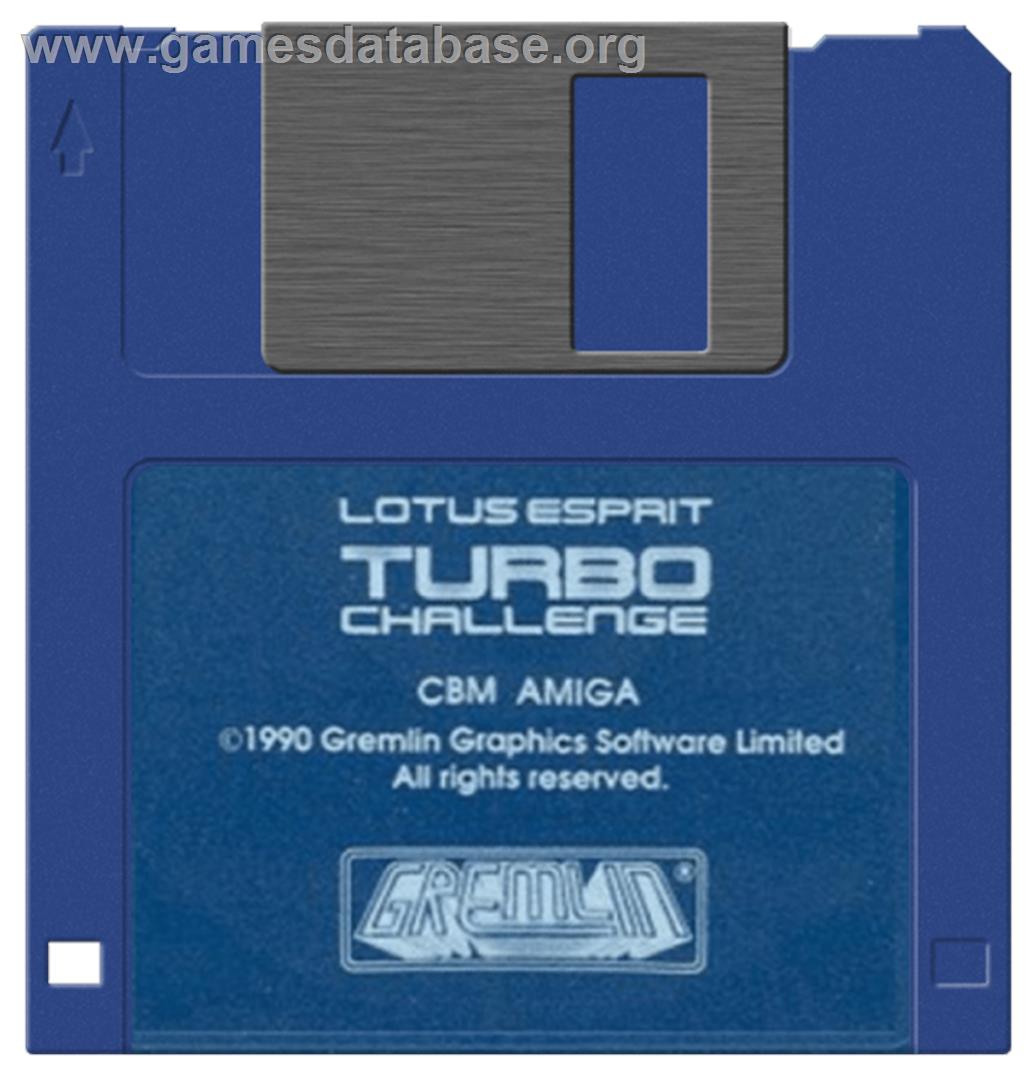 Lotus Esprit Turbo Challenge - Commodore Amiga - Artwork - Disc