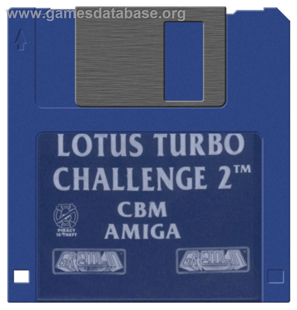 Lotus Turbo Challenge 2 - Commodore Amiga - Artwork - Disc