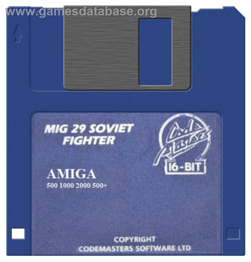 Mig-29 Soviet Fighter - Commodore Amiga - Artwork - Disc