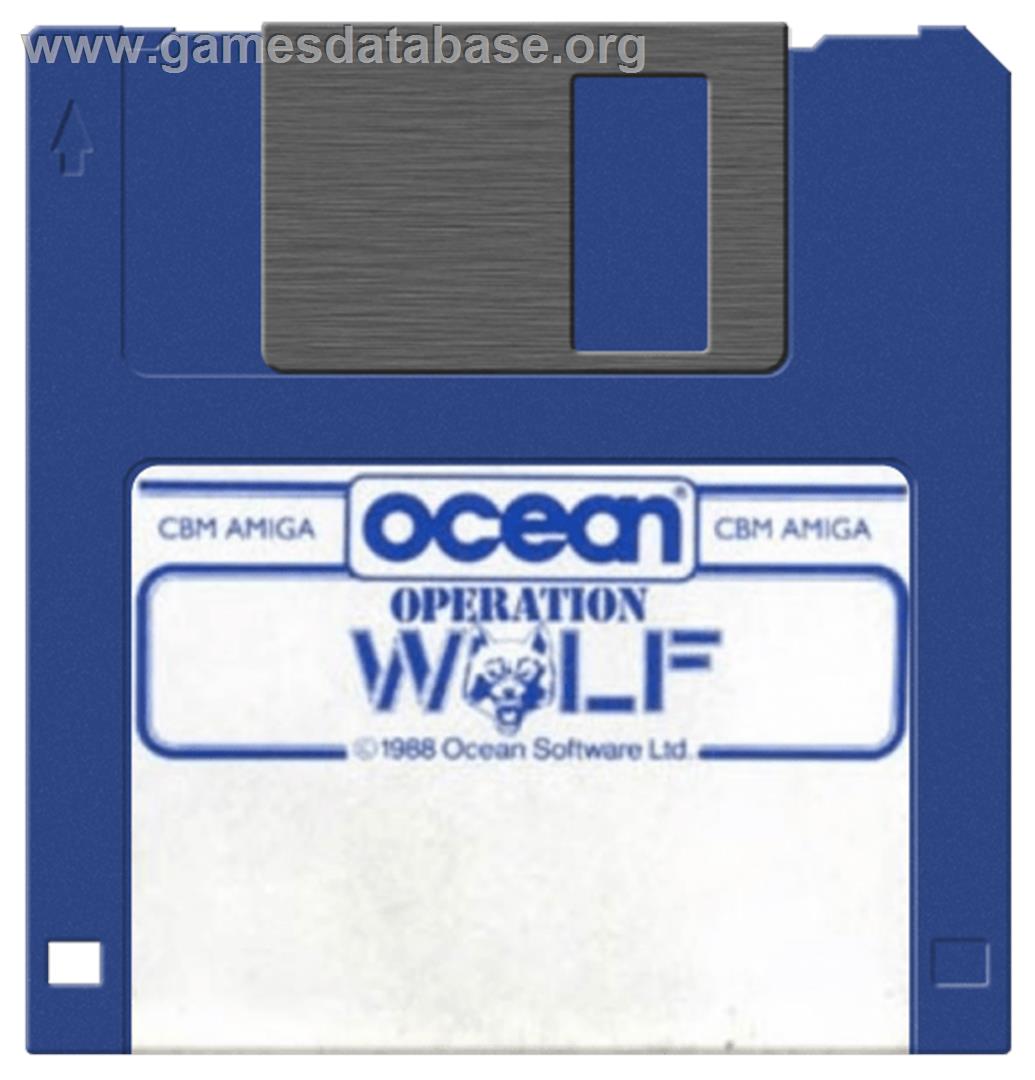 Operation Wolf - Commodore Amiga - Artwork - Disc