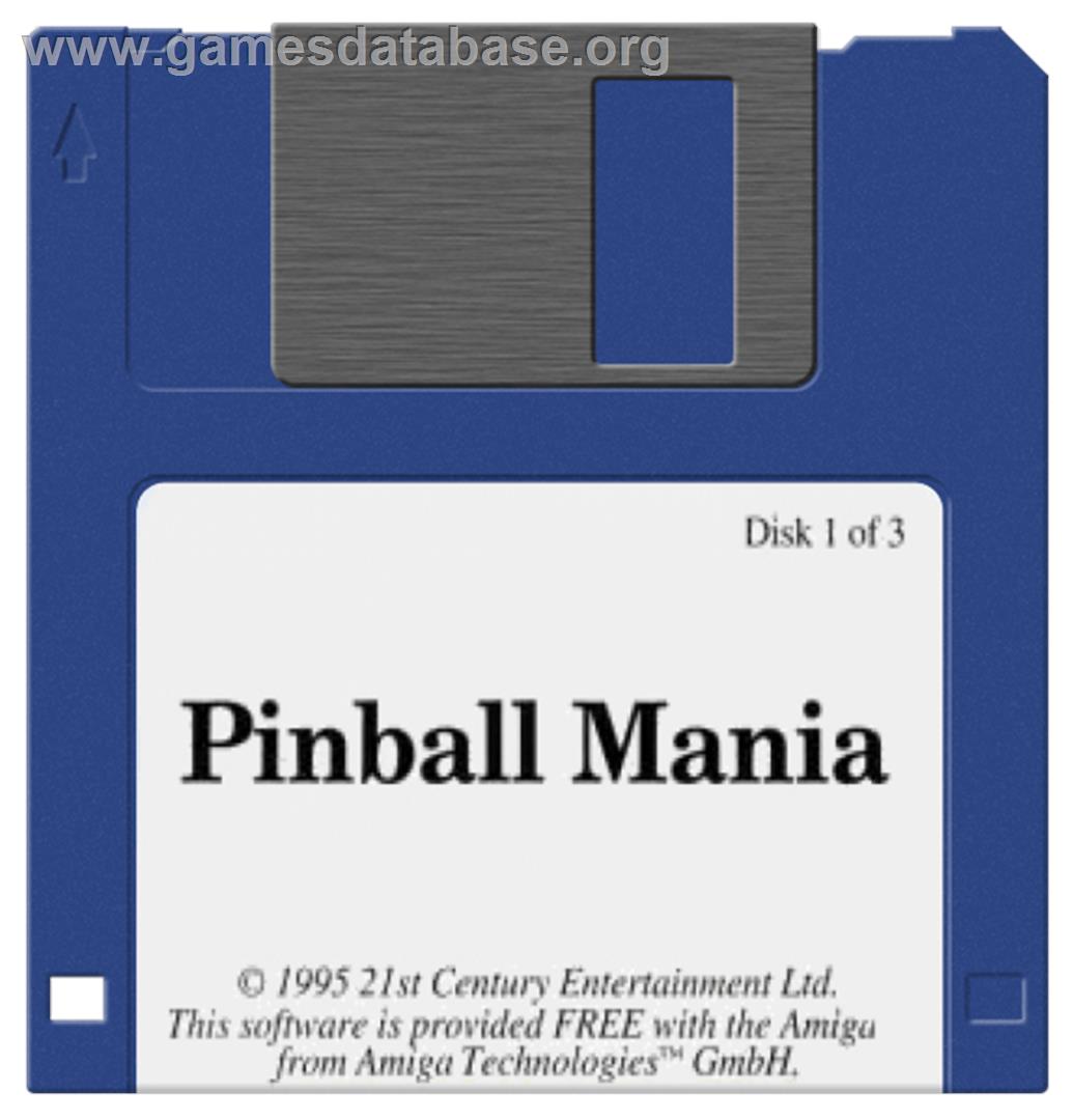 Pinball Mania - Commodore Amiga - Artwork - Disc