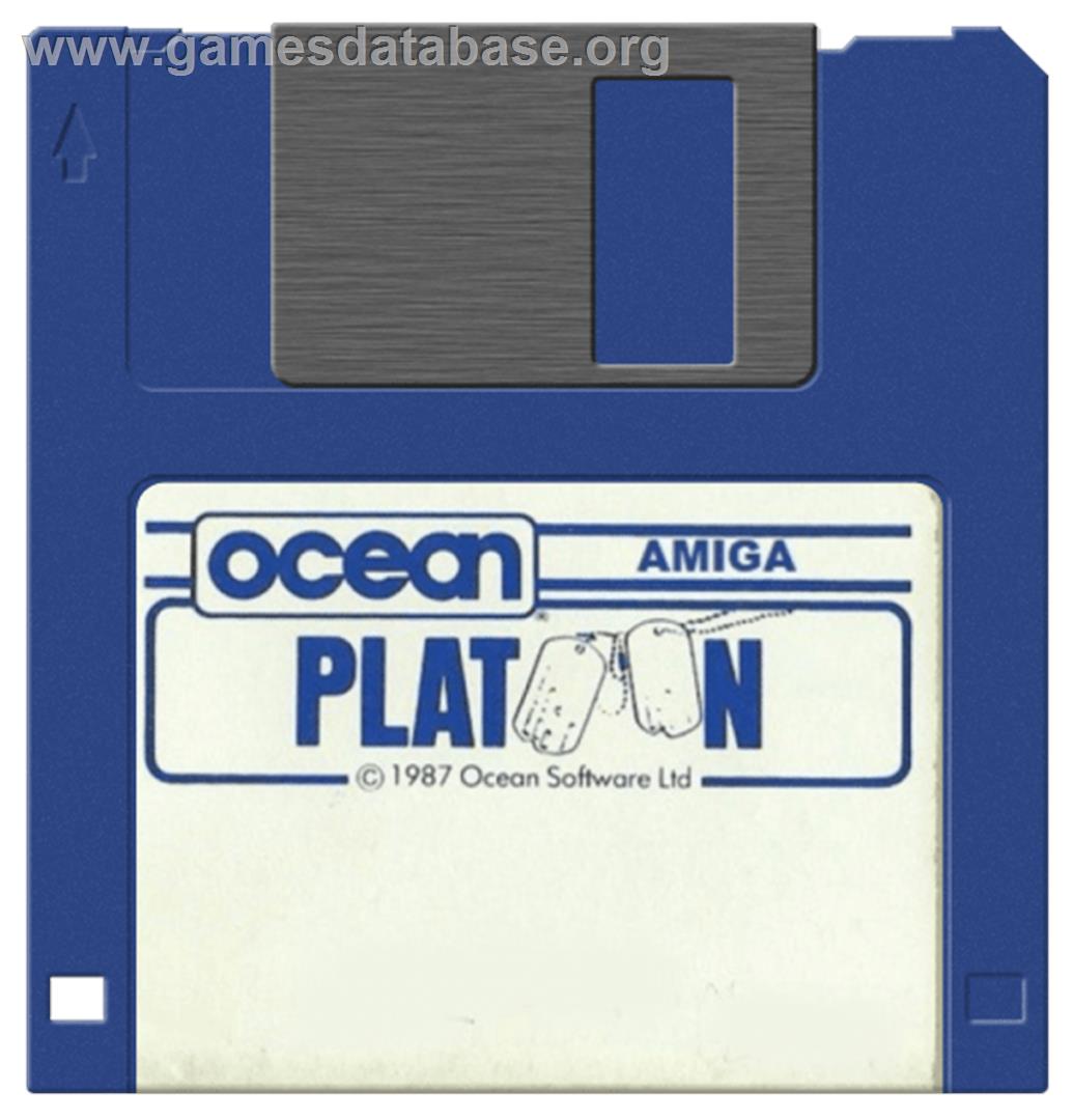 Platoon - Commodore Amiga - Artwork - Disc