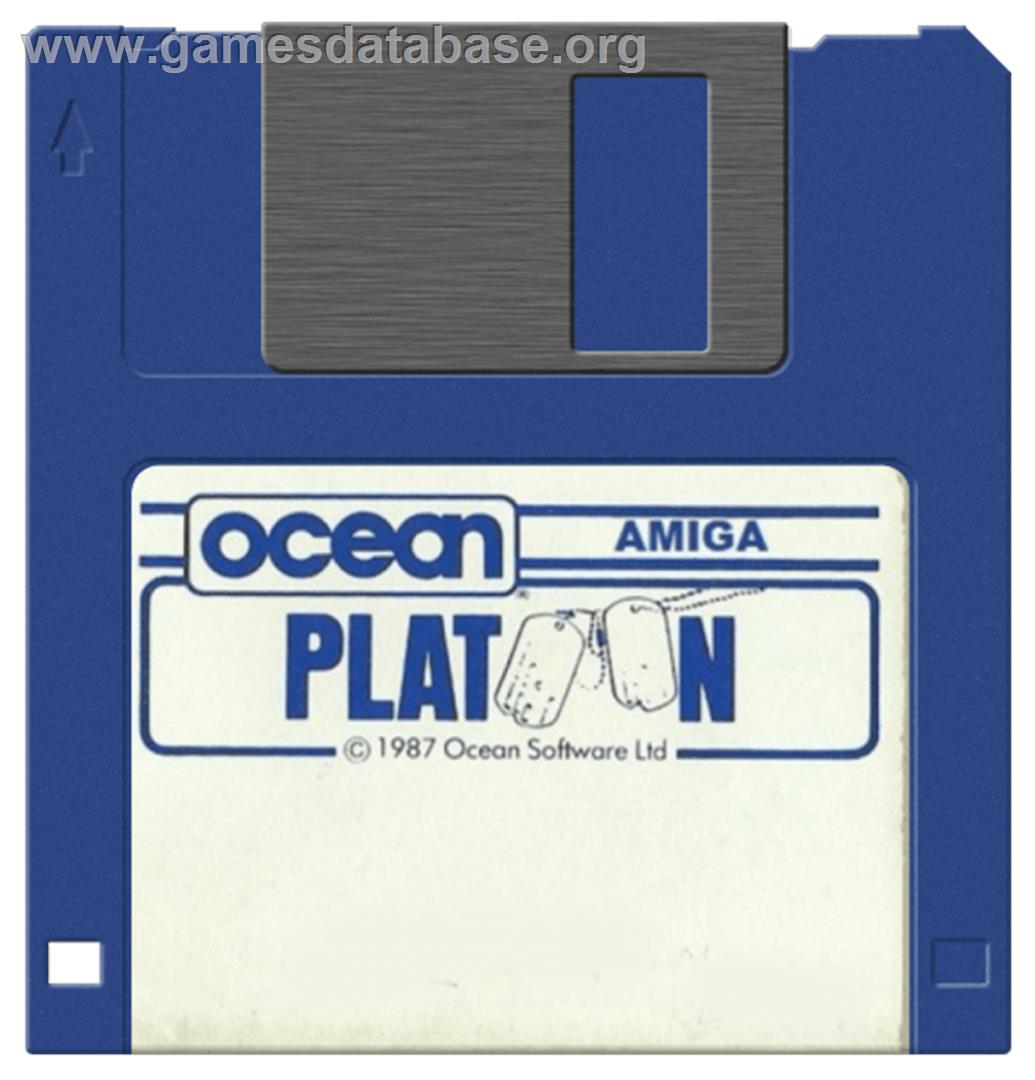 Platoon - Commodore Amiga - Artwork - Disc