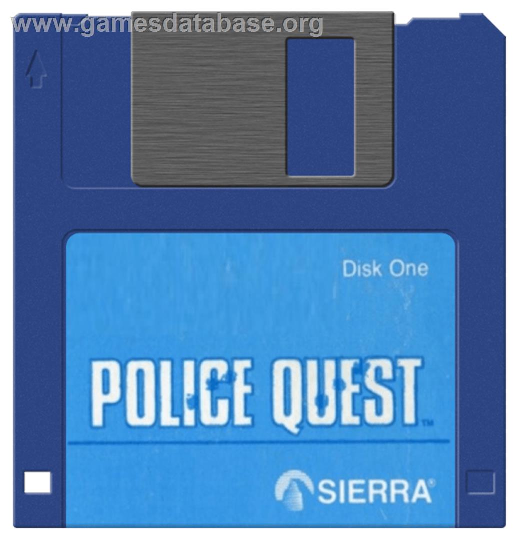 Police Quest: In Pursuit of the Death Angel - Commodore Amiga - Artwork - Disc