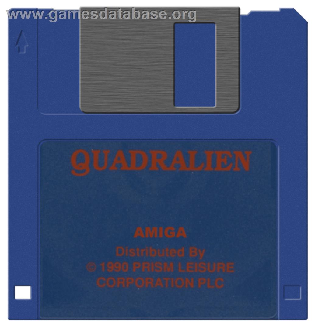 Quadralien - Commodore Amiga - Artwork - Disc
